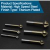 Aracombie 6 Pack 3 Flute 90 Degree Countersink Drill Bit