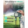 Sprinkler Timer, 2 Zone Water Timer with Rain Delay/Manual Watering/Automatic