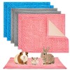 6 Pcs Guinea Pig Fleece Cage Liners, 16 x 24