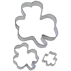 Dress My Cupcake St. Patrick's Day Shamrock 3-Piece Cookie Cutter Set