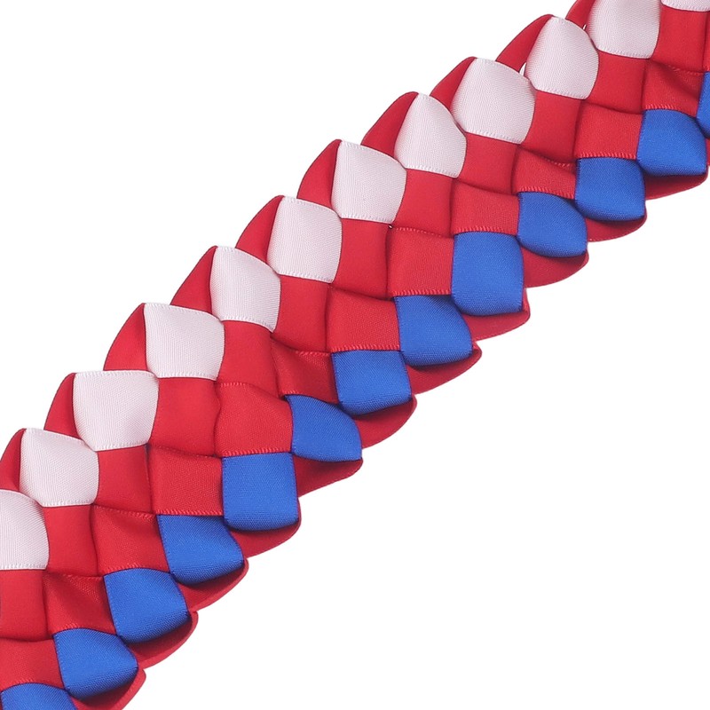 120CM Graduation Ribbon Lei Adjustable Handmade 4 Strands Braided Necklace