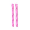 FeetPeople Curly Shoelaces, 1 Pair, Neon Pink