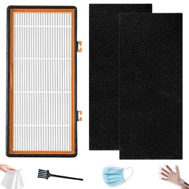 AER.1 HAPF30AS 3-in-1 Smoke Grabber True HEPA Activated Carbon Air Filter Replacement Compatible with Smoke Grabber AER.1 HAPF30AS-U4R Air Purifier - 10" x 4.6" x 1.38", 1 Pack +2 Pre-filter