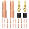 YESWELDER MIG Welding Gun Kit .045" Tip-Nozzle-Diffuser-Adapter for Lincoln Magnum
