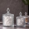 rejomiik Qtip Holder Glass Apothecary Jars with Lid Bathroom Accessories