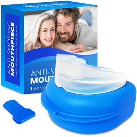 Anti-Snoring Mouth Guard, Anti-Snoring Mouthpiece, Comfortable Anti-Snoring Devices for Men/Women a Better Night's Sleep (Blue)
