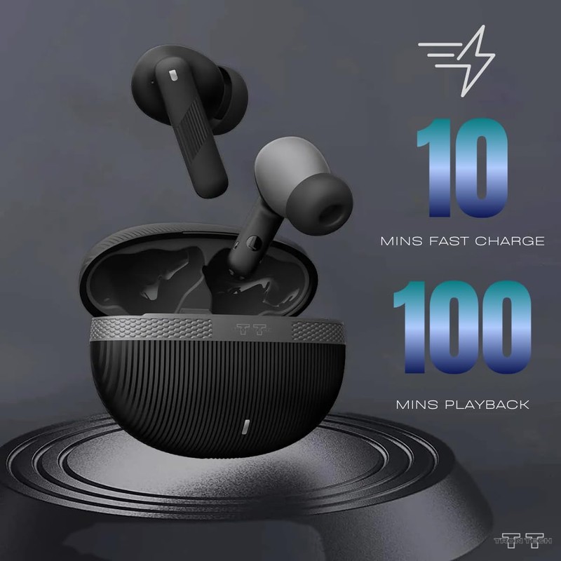 TRON TECH T13 Noise Cancelling Bluetooth 5.3 Wireless Earbuds, Smart