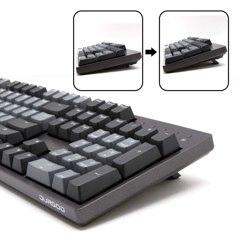DURGOD Heavy Duty Mechanical Keyboard with Cherry MX Brown Switches