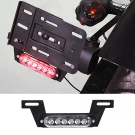 Rudyness LED B6 License Plate Brake Auxiliary Light Kits For Universal Motorcycle
