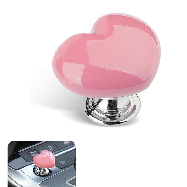 MLY One-Touch Push Start Button Cover, Anti-Scratch Push-to-Start Button with