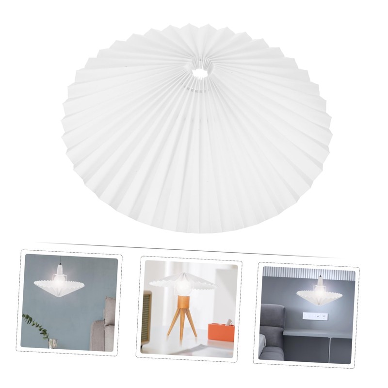 NUOBESTY Bedroom Lampshade White Table Lampshade Umbrella Shape Easy to
