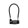 NBYT Combination Cable Lock, 3/16-Inch Steel Cable, 7-Inch Length, 4-Digit