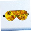COLLBATH Sunflower Pattern Silk Eye Mask Double Shading Eyepatch for