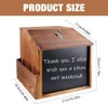 Mineup Wooden Suggestion Box, Donation Box Lockable, Wooden Ballot Box,