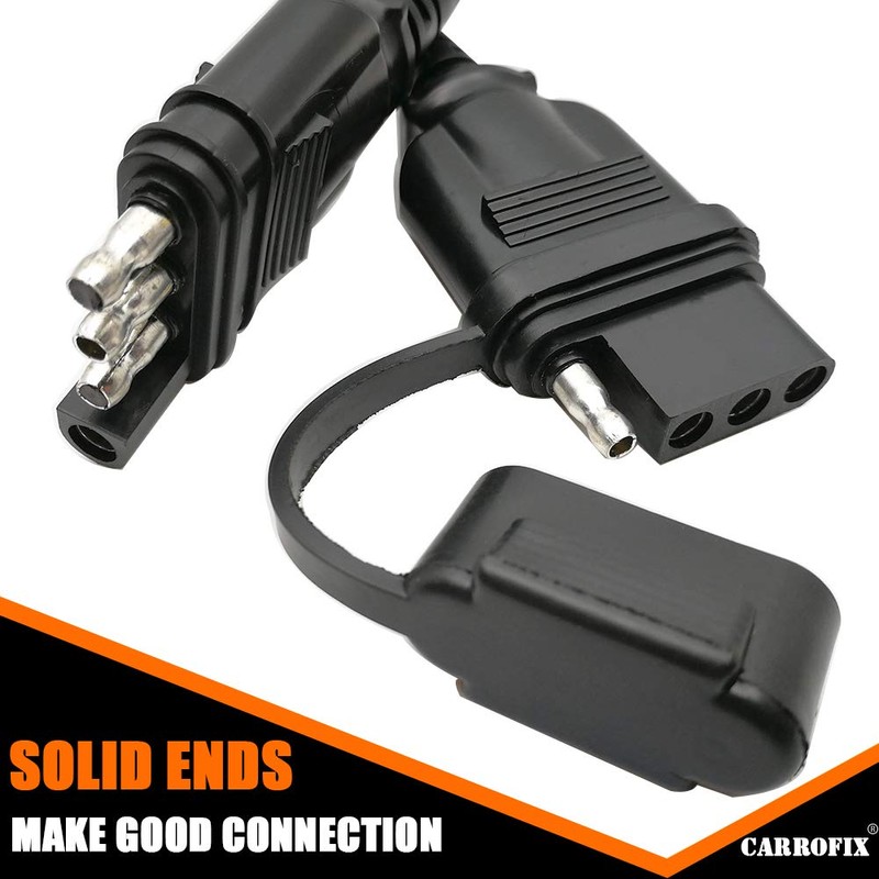 CARROFIX 4 vías de extensión de cable plano para remolque
