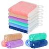 Aolso 6 PCS Flannels Face Cloth Soft Face Cloths, Reusable