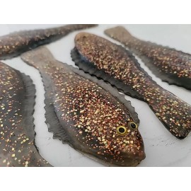Kustom Kraft   Kustom Kraft BADDAB Soft Plastic 7" Sanddab Copper Haze Lingcod Lure Bait 5 Pk