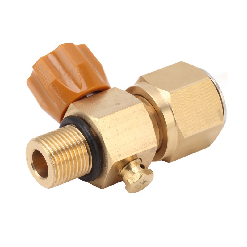 CO2 Tank Refill Valve Brass Anti Corrosion M18 X 1.5