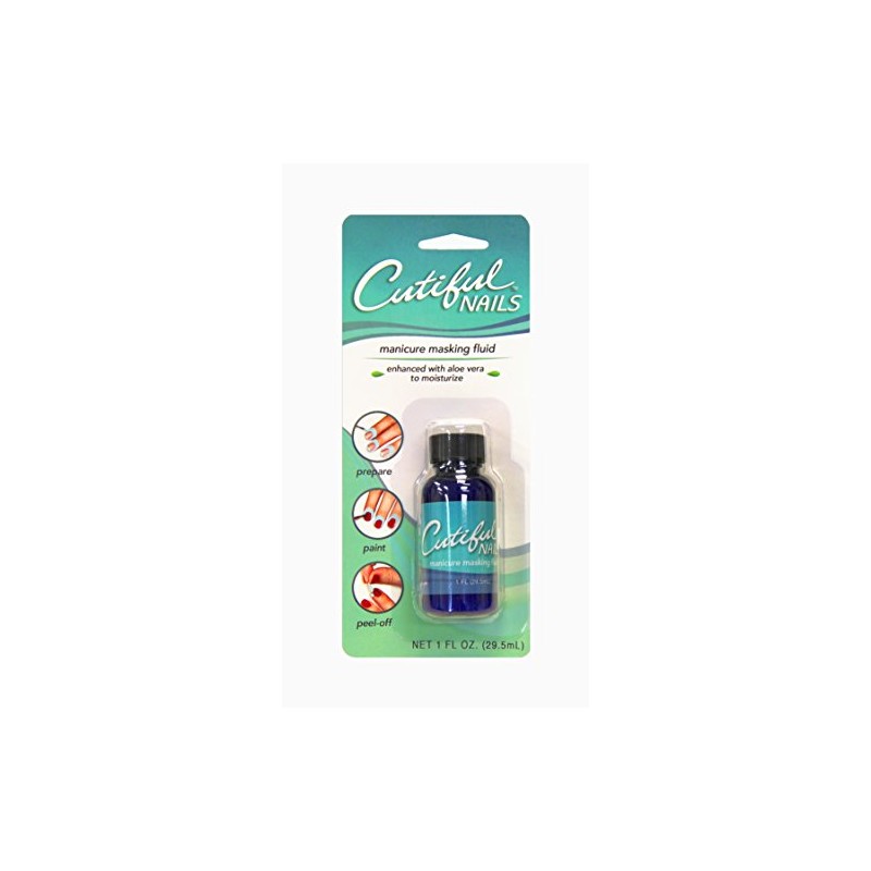 Cutiful Nails Professional Manicure Masking Fluid with Aloe, No More