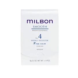Milbon Smooth No. 4 Weekly Booster - For Fine Hair 4 x 0.3 Fl. Oz. 1 kit