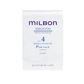 Milbon Smooth No. 4 Weekly Booster - For Fine Hair 4 x 0.3 Fl. Oz. 1 kit