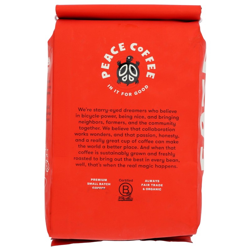 PEACE COFFEE Organic Morning Glory Blend, 12 OZ