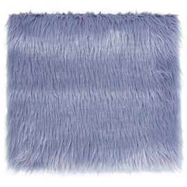 BENECREAT 39.37 Inch Light Steel Blue Faux Fur Fabric, 11.81 Inch Soft Plush Fabric Sewing Crafts Materials for Costumes, Rugs, Pillows, Decorations