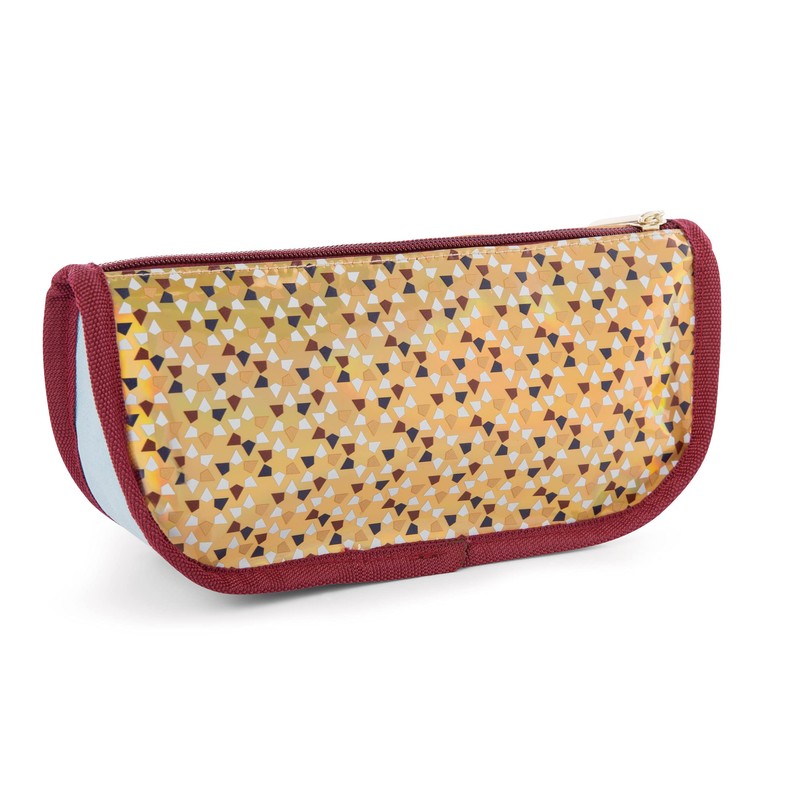 NICI 47305 Penguin Winter Collection Pencil Case Gold / Multi-Coloured