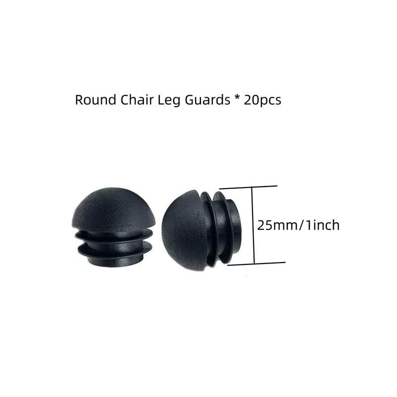 QLXHBOT Plastic End Caps Plugs Chair Leg Inserts, Round Tube
