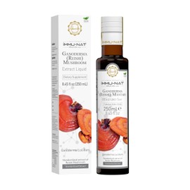 Immu-nat Ganoderma Reishi Mushroom Liquid Supplement - 8.5oz - Immune Support & Stress Relief - Pure Herbal Elixir