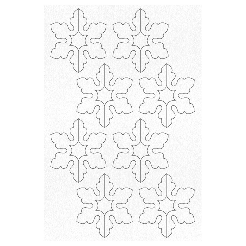 Ursus 21710099 – Material for 8 Sparkling Ornaments Snowflakes Ornaments