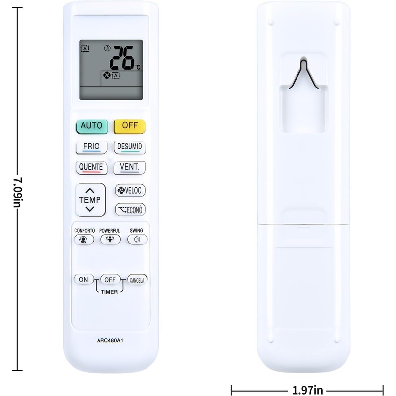 New Backlight Replacement for Daikin Air Conditioner Remote Control ARC480A1