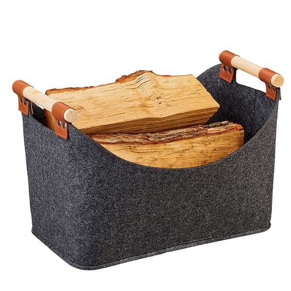 Janety Wood Basket for Firewood, 70 L Extra Thick Fireplace
