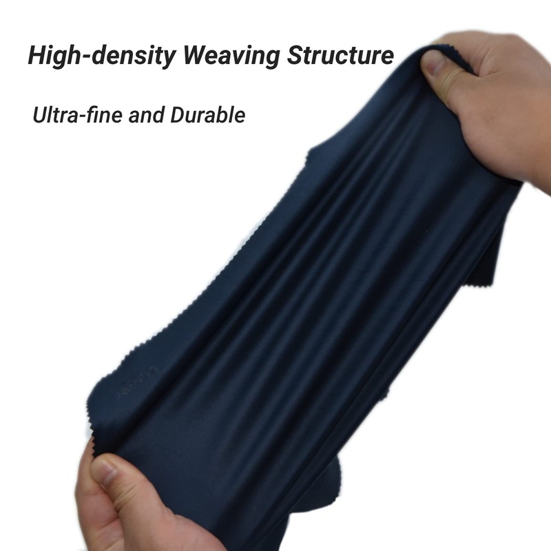 Bqover 6 Pack 11”x11” Extra Large Microfiber Eyeglass Cleaning Cloths,Premium