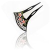 Miaomyao Hair Ornament, Kimono, Bee Shape, Cherry Blossom, Flower, Black,