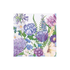 Caspari Shades Of Blue Cocktail Napkins - 20 Cocktail Napkins per Package