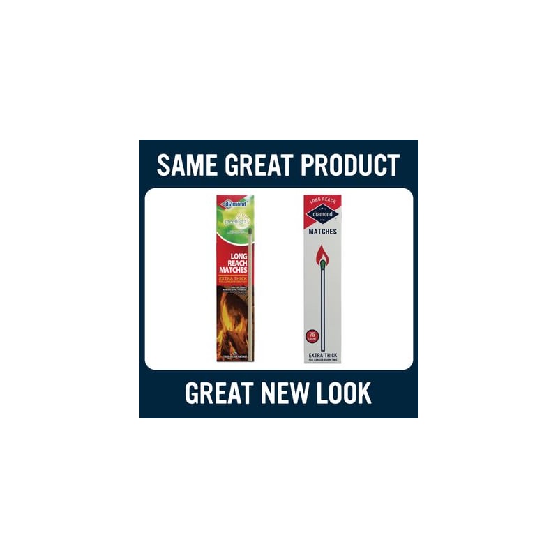 Diamond Long Matches Bulk 75 Count - Pack of 2,