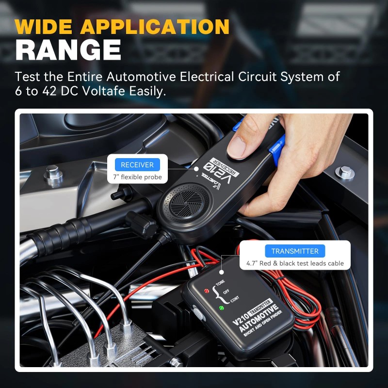 VDIAGTOOL V210 Automotive Electrical Open & Short Finder Circuit Tester