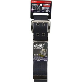 SK11 SB-2P49-ST-DB Two-Pin Buckle Belt, Belt Width 1.9 inches (49 mm), Maximum Effective Dimensions 40.2 inches (1020 mm), Black x Navy