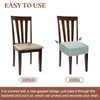 sourcing map 4Pcs PU Dining Chair Seat Covers, Stretch Chair