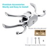 Ovlist Heavy Duty Swivel Coat Hook Space Saving Towel Rope