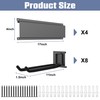 WALMANN Wall Mounted Garden Tool Organizer for Garage, Heavy Duty