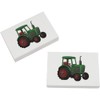 2 x 45mm 'Green Tractor' Erasers/Rubbers (ER00046941)