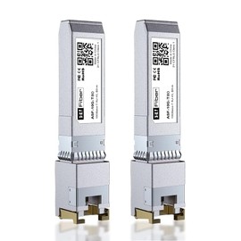 10GBASE-T SFP+ Transceiver 80 Meters, to RJ45, 10G to Ethernet Module Compatible With Cisco SFP-10G-T-S, MA-SFP-10GB-T, Ubiquiti UniFi UF-RJ45-10G, Mikrotik S+RJ10, Netgear AXM765