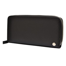 Takeokikuchi Amigo Men's Long Wallet, Gift Wrap, Round Zipper, Large Capacity, Limited Edition 24019 Cowhide Leather, Genuine Leather, [31] Black/Red