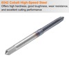 sourcing map 7/32"-24 UNS Thread Tap 6542 Cobalt High-Speed Steel