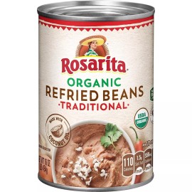 Rosarita Organic Refried Beans 16 oz x 8 Cans 8 lbs Total