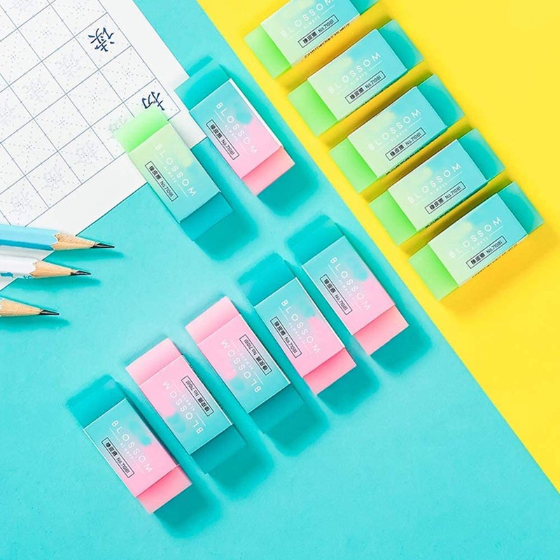 Eterspr 10 x Jelly Colouring Pencil Eraser, Gradient Jelly Eraser,