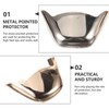 Abaodam 3 Pairs Metal High Heel Protectors Pointed Toe Caps