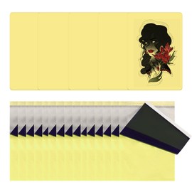 BAMTTOO 3MM Fake Skin Tattoo Practice Skins 5PCS Thick Tattoo Skin Practice Kit Double Sides Fake Skin for Practicing and Tattooing with Transfer Paper (5L Skin+15 Paper)